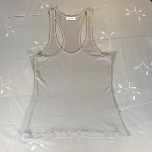 Reiss Woman Taupe Ribbed Stretch Tank Top Camisole Small / Medium